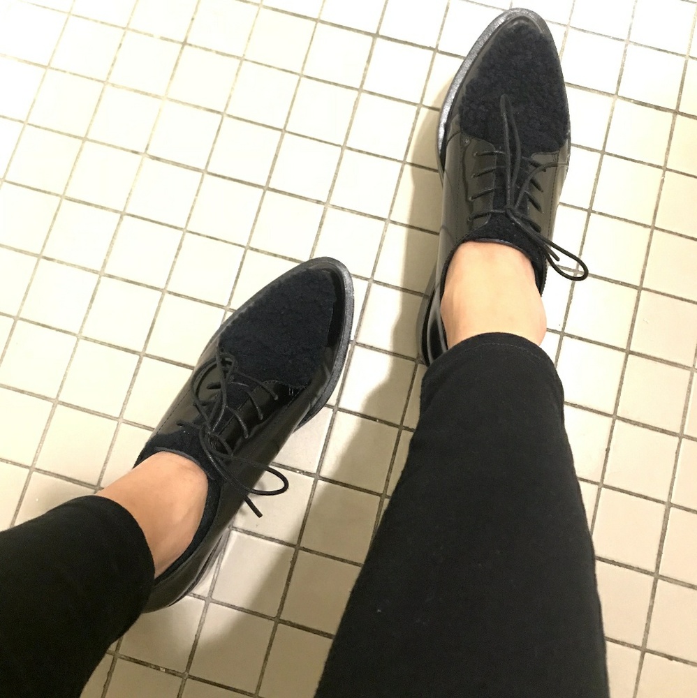 Shearling platform loafers - Picture 5 of 7